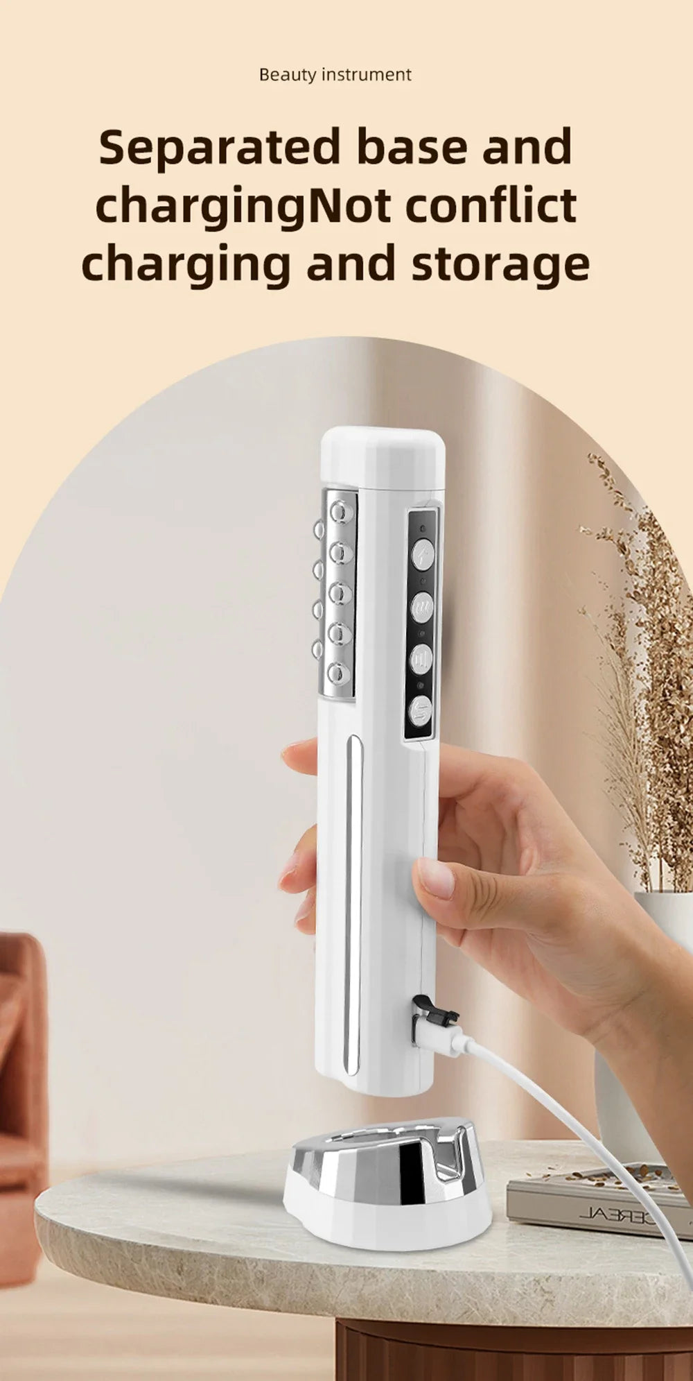 2026 Latest Facial Rolling Massager Device Heated Roller Firming Face EMS 360 Rotating Wrinkle Remover Improve Facial Depression
