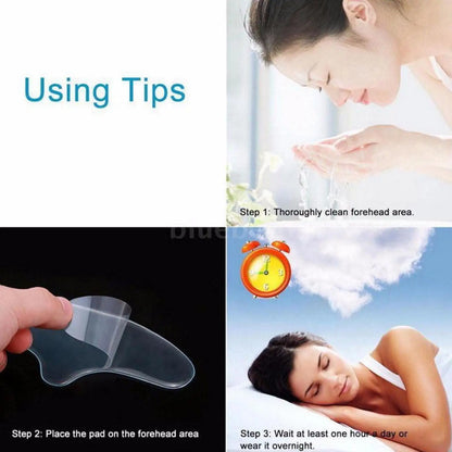Anti Wrinkle Forehead Patch Forehead Line Removal Gel Patch Eye Mask Firming Lift Up Mask Stickers Anti-aging Face Skin Care