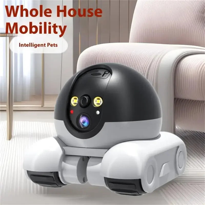 360 Degree Rotating Pet Camera with Two Way Talk Function and Night Detection Robot Cameras for Home Security Dureve