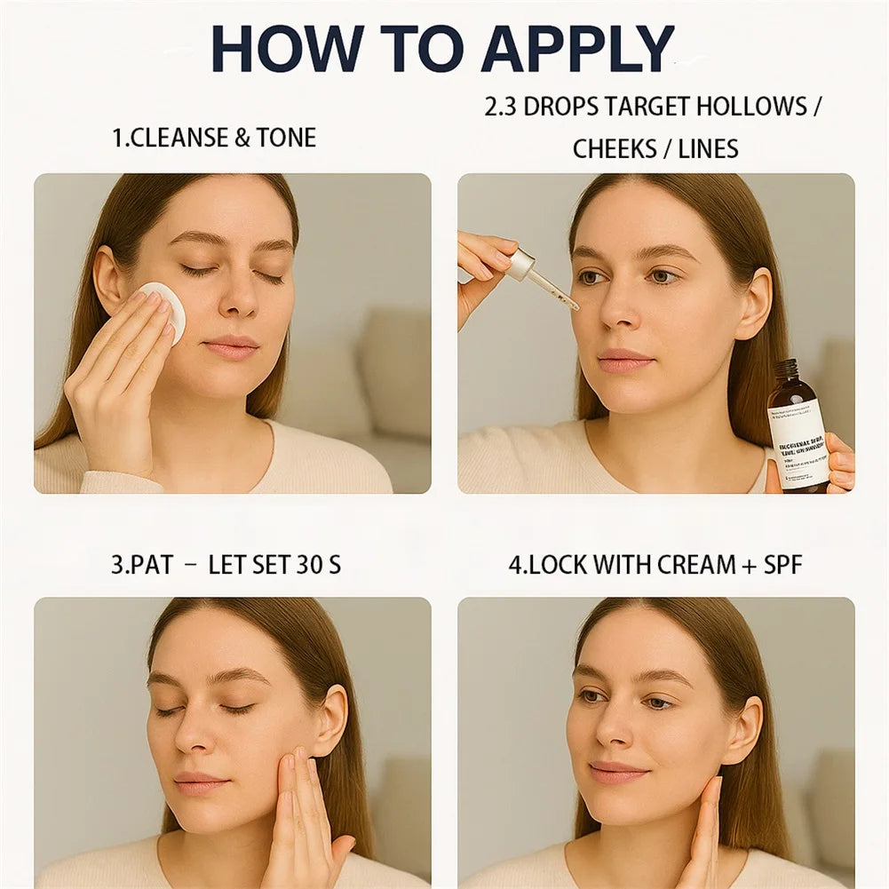 Face Serum Age-Defying Smooth Moisturizing Repair Dry Skin Soothe Pores Shrink Firming Hydrating Oil Control Facial Essence