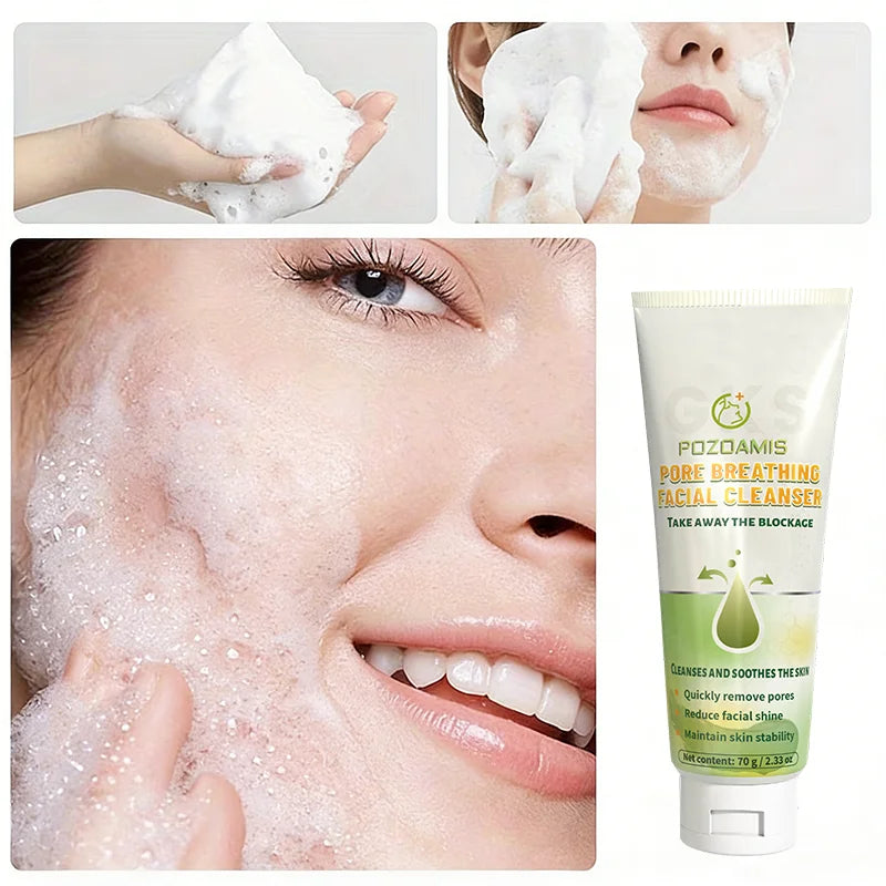 Facial cleanser gently cleanses and soothes the skin, leaving it smoother and more delicate. Suitable for both men and wome