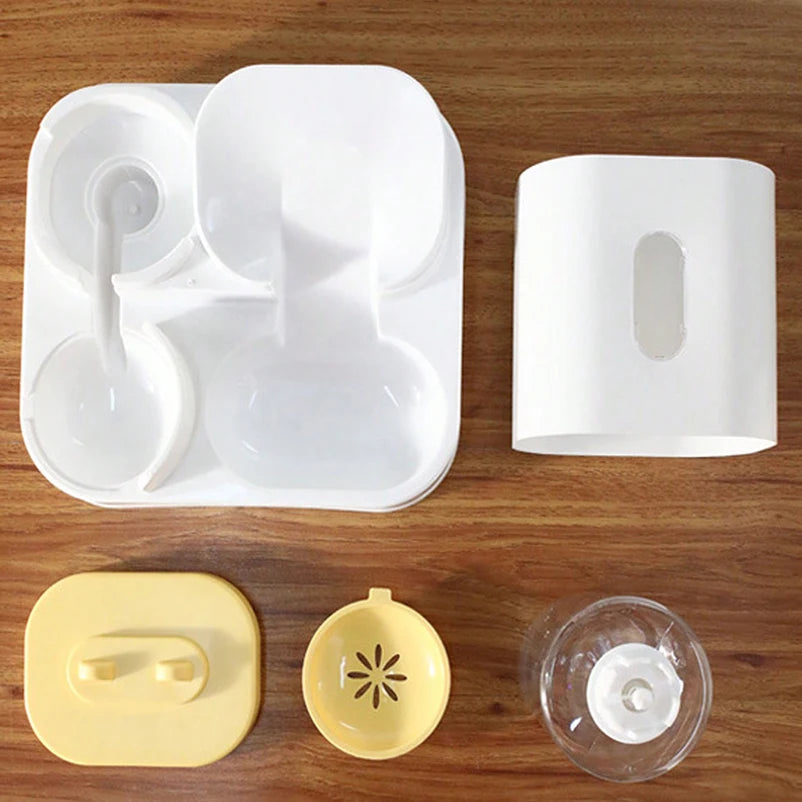 Rabbit Ear Raised Pet Food & Water Bowl Set My Store 2