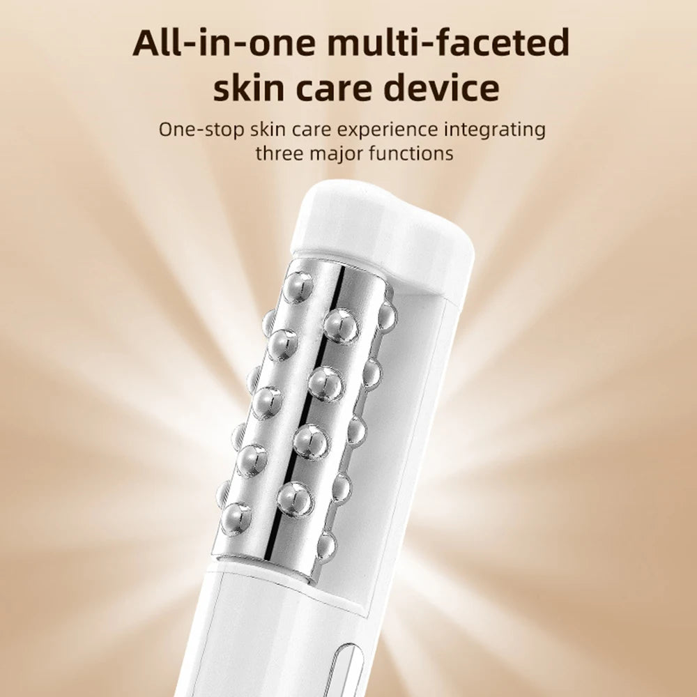 2026 Latest Facial Rolling Massager Device Heated Roller Firming Face EMS 360 Rotating Wrinkle Remover Improve Facial Depression