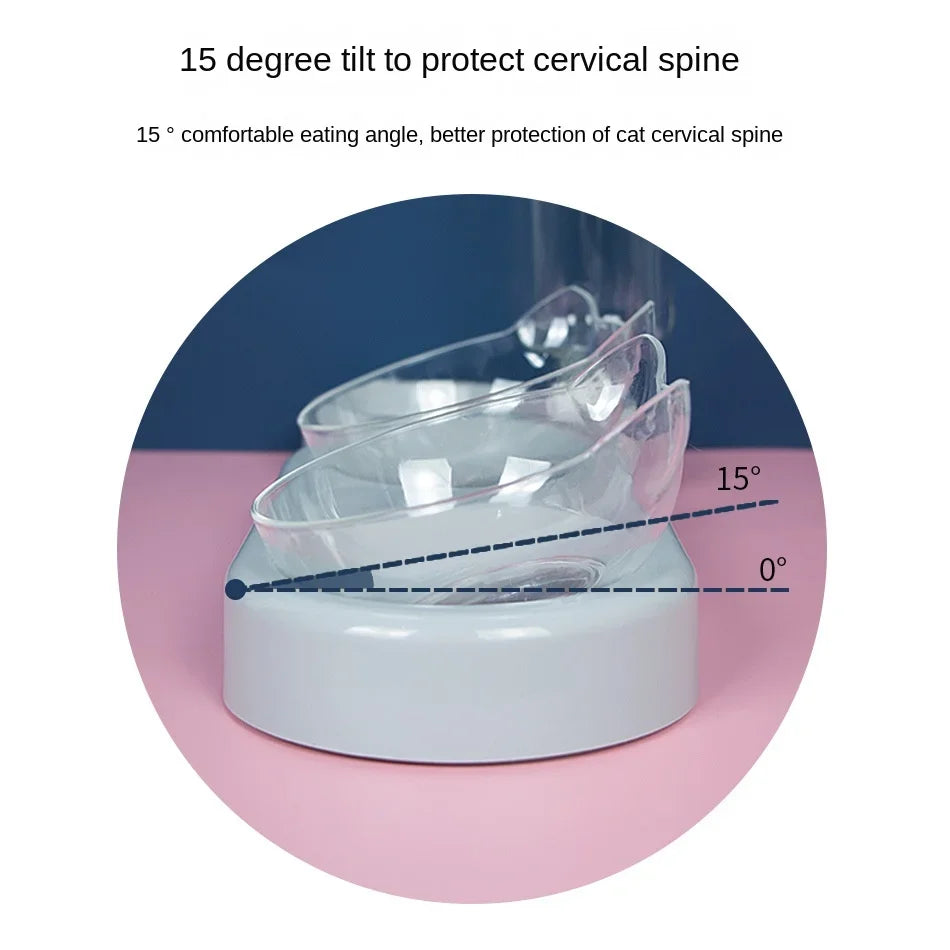 5K Pet SuppliesElevated Bowls For Cats And DogsDurable Double Cat And Dog Bowl FeedersElevated Cat Feeding And Drinking Supplies