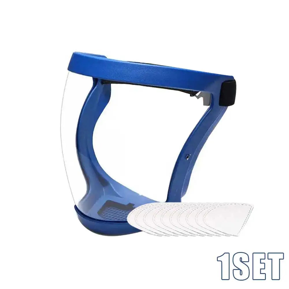 Full Face Shield Transparent Safety Mask With Filthers Oil-splash Proof Eye Facial Anti-fog Head Cover Work Protection Glasses