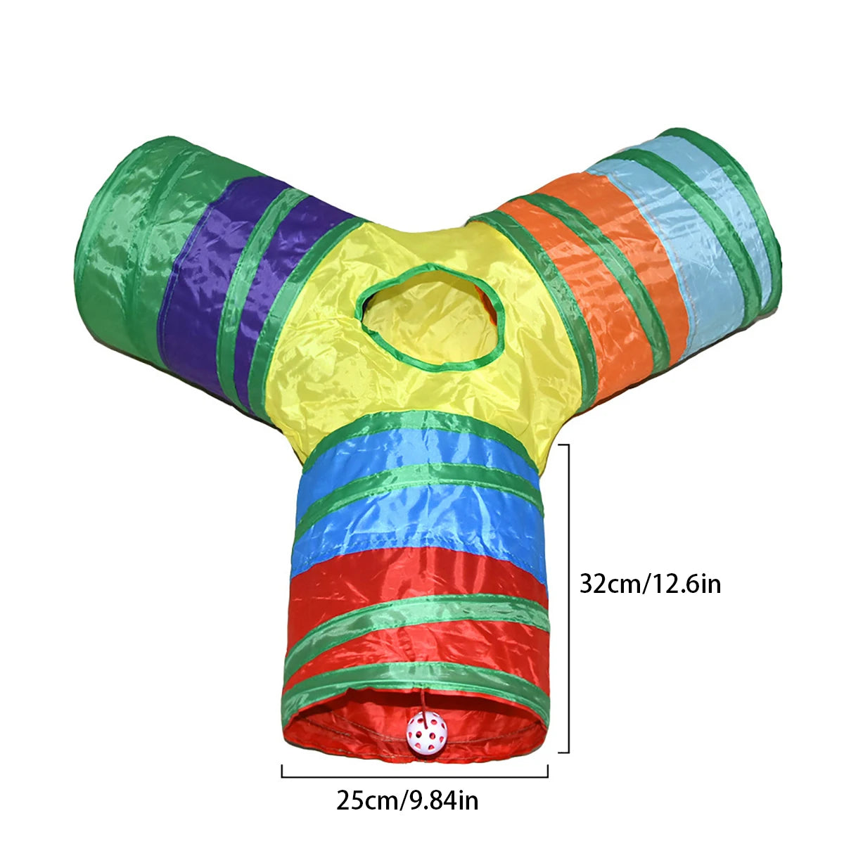 Cat Tunnel Pet Tube Collapsible Play Toy Indoor Outdoor Kitty Puppy Toys for Puzzle Exercising Hiding Training Dureve