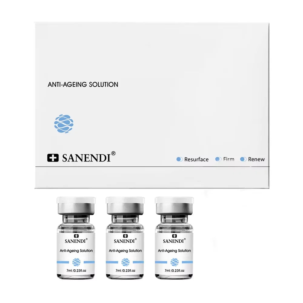 Hyaluronic Acid Anti-Aging Serum MicroInfusion Stamp for Face - Firming Moisturize Essence Texture, All Skin Home Care Kit
