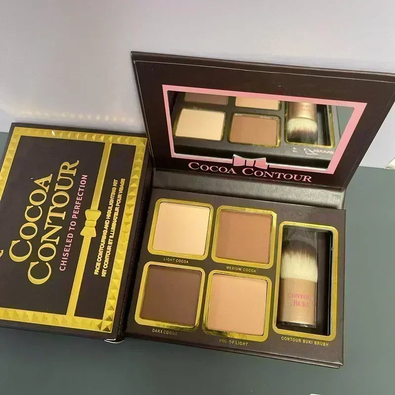 Makeup Tool Kits New 4color Makeup Powder Cocoa Facial Contour With Brush