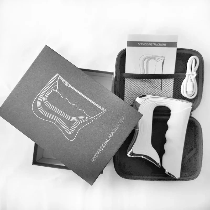 Fascia Massager Body Scraping NMES Muscle Stimulator Electric Fascial Tissue Gua Sha Tool Lymphatic Drainage Massage Pain Relief