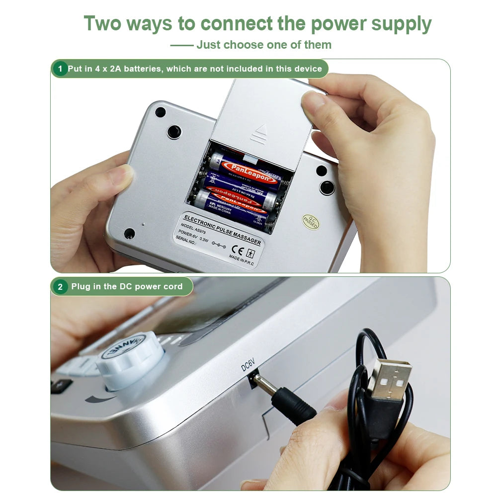 12 Modes EMS TENS Electric Pulse Meridian Therapy Massager Acupuncture Physiotherapy Muscle Stimulator Body Relax Health Care
