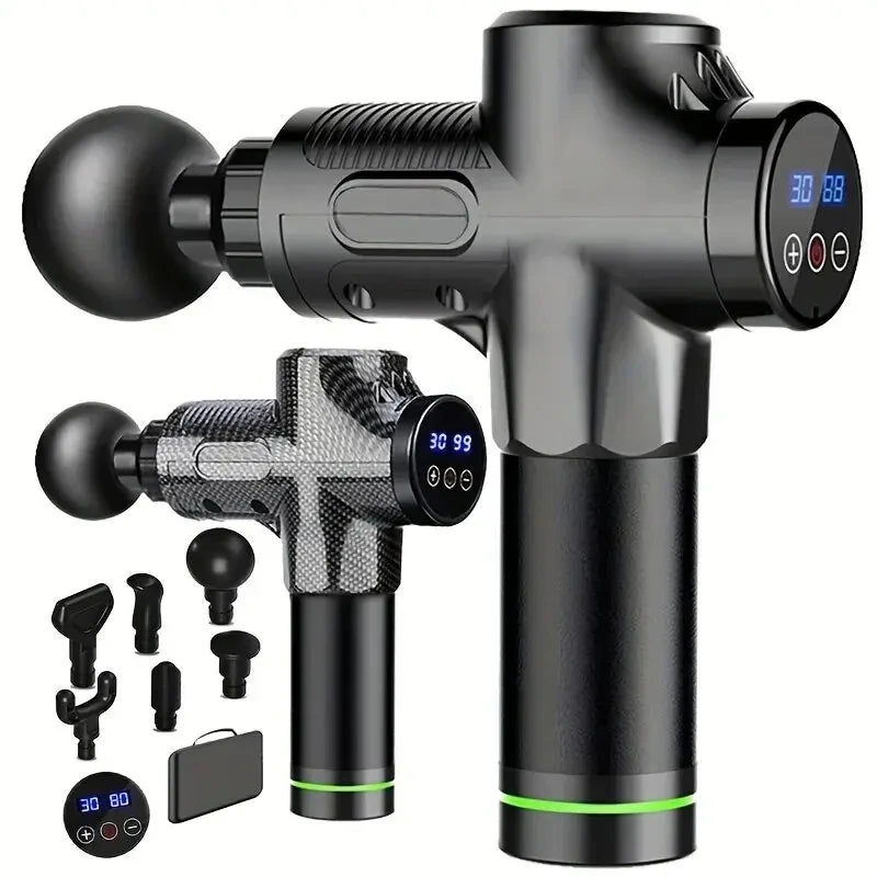 Fascia Gun Professional Fascia Gun Muscle Massager LCD Intelligent Variable Speed Vibration Electric Fascia Gun