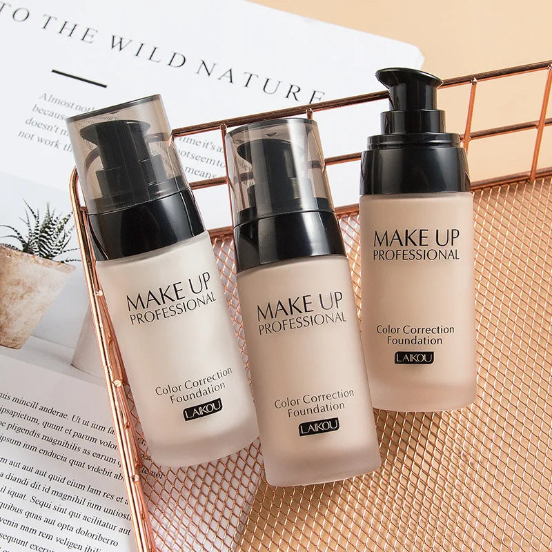 LAIKOU Makeup Base Face Liquid Foundation BB Cream Concealer Moisturizer Oil-control Whitening Makeup 40g