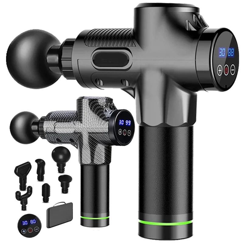 Fascia Gun Professional Fascia Gun Muscle Massager LCD Intelligent Variable Speed Vibration Electric Fascia Gun