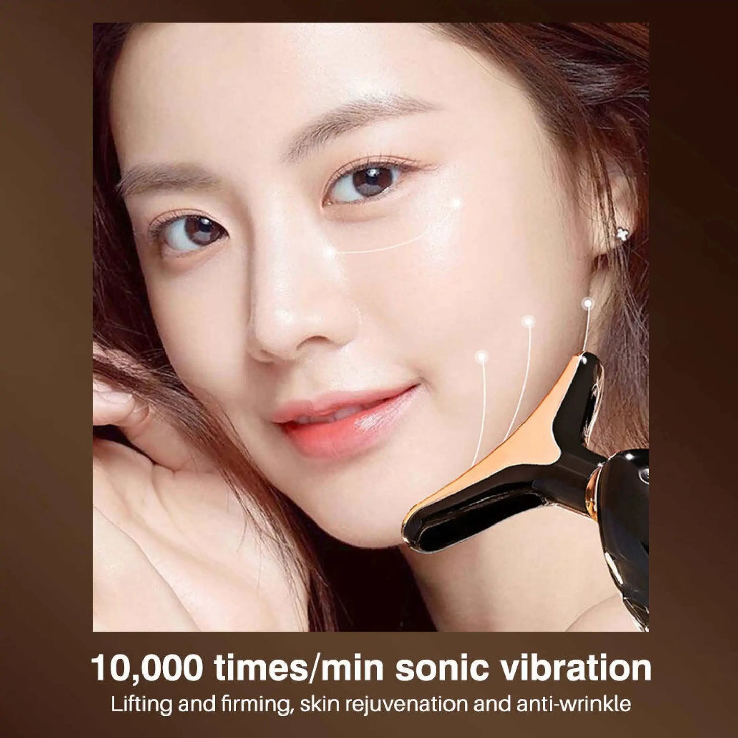 Microcurrent Facial Massager – Lift & Firm Skin, Reduce Wrinkles Face, Neck & Eye Rejuvenation