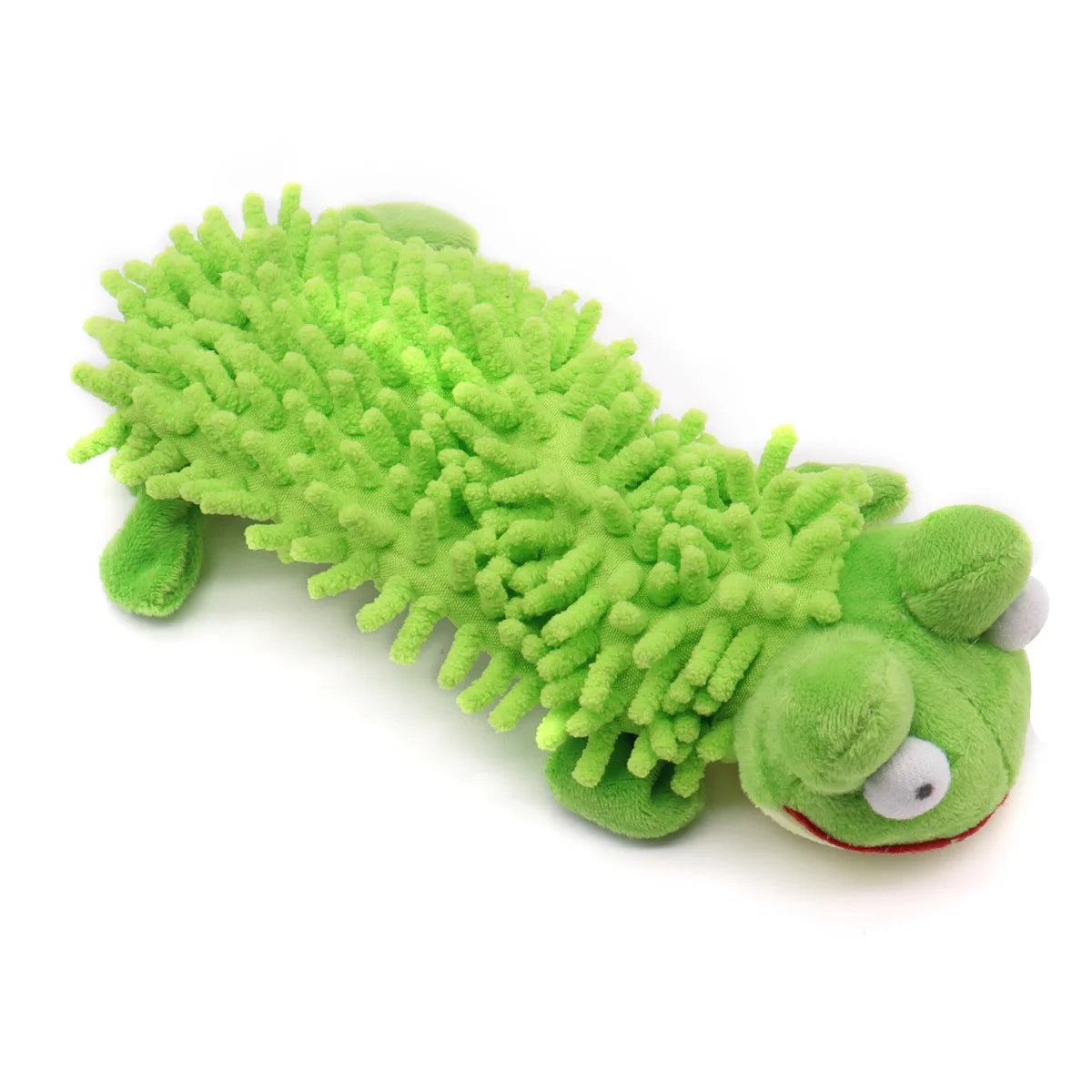 Pet Dog Plush Sound Toy Cute Frog Hippo Shape Mop Fur Shell Design Durable Teeth Grinding Chew Toys for Puppy Small Dogs Dureve
