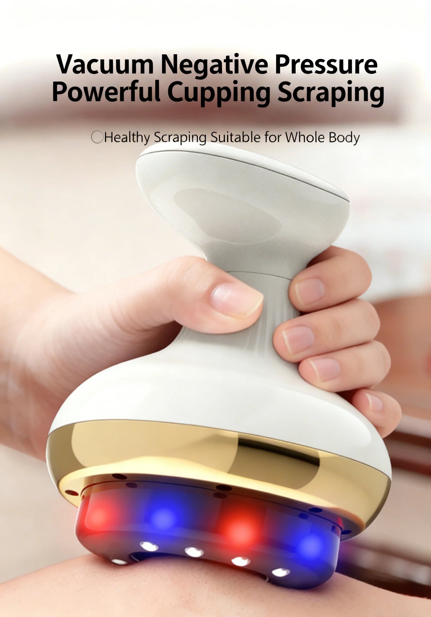 Electric Massage Meridian Brush Universal Body Dredging Cupping Scraping Instrument  Abdominal And Back Massager For Home