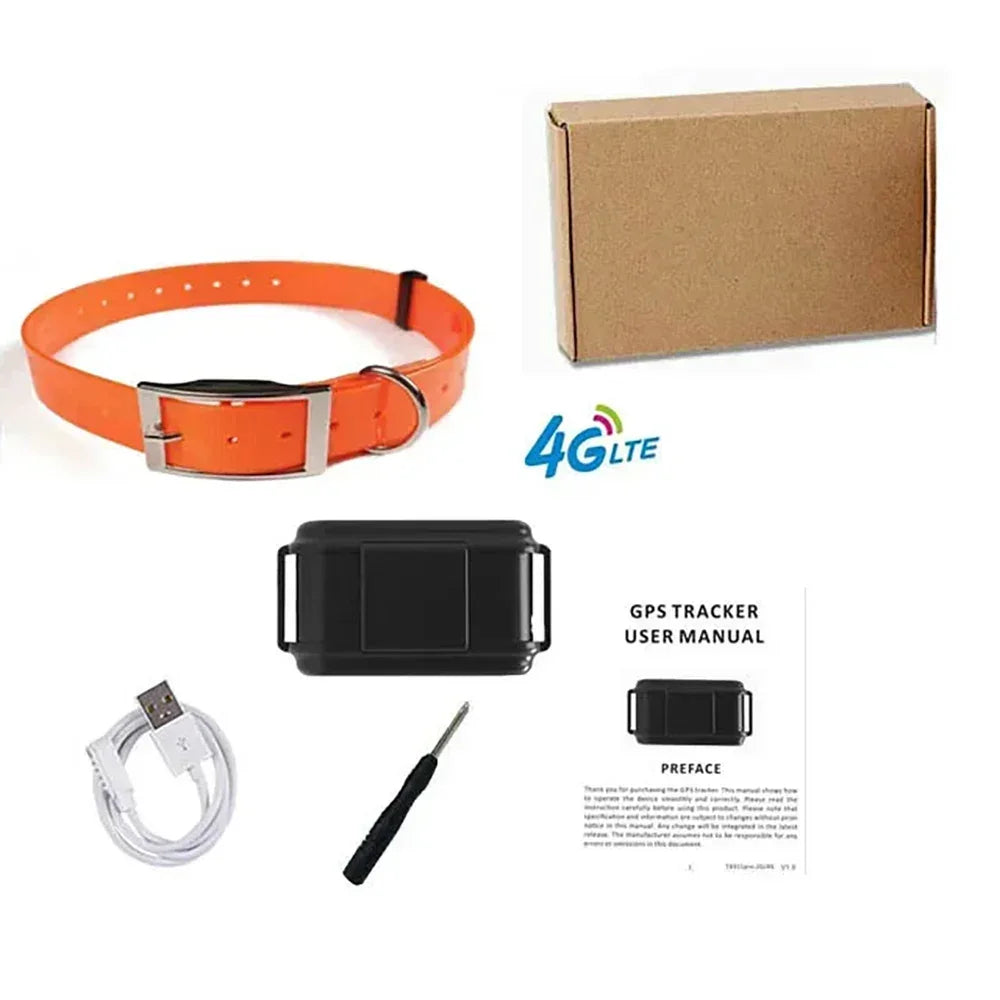 4G GPS Tracker for Hunting Dog Animal Shake Alarm Geofence Free APP Realtime Tracking GPS Locator 3000mAh Battery Voice Monitor