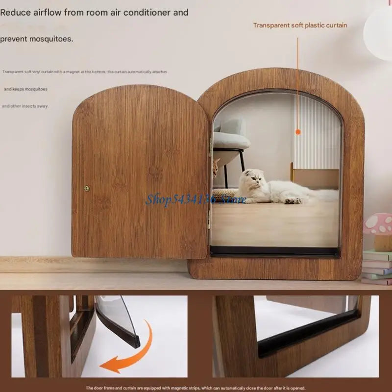 Pet Access Door for Apartment Villas and Commercial Use Providing Convenient Outdoor Exploration for Small Dog Cats Dureve