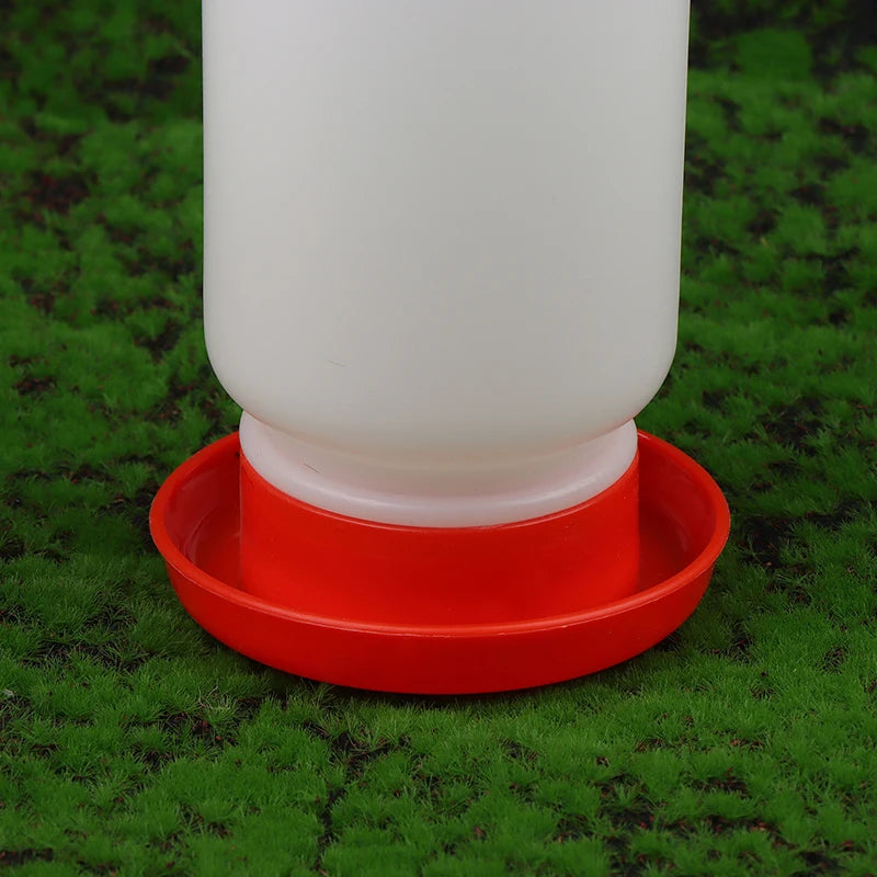 [F] Poultry Thickened Feeder And Drinker Water Food Dispenser Automatic Chicken Birds Chick Waterer Feeding Bucket Container