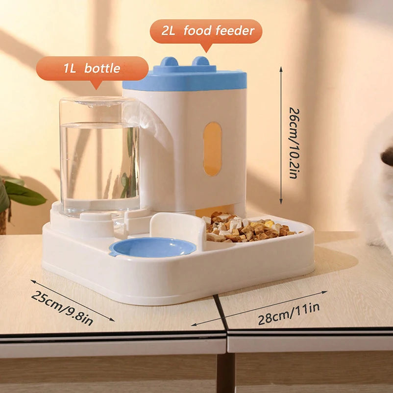 Rabbit Ear Raised Pet Food & Water Bowl Set My Store 2