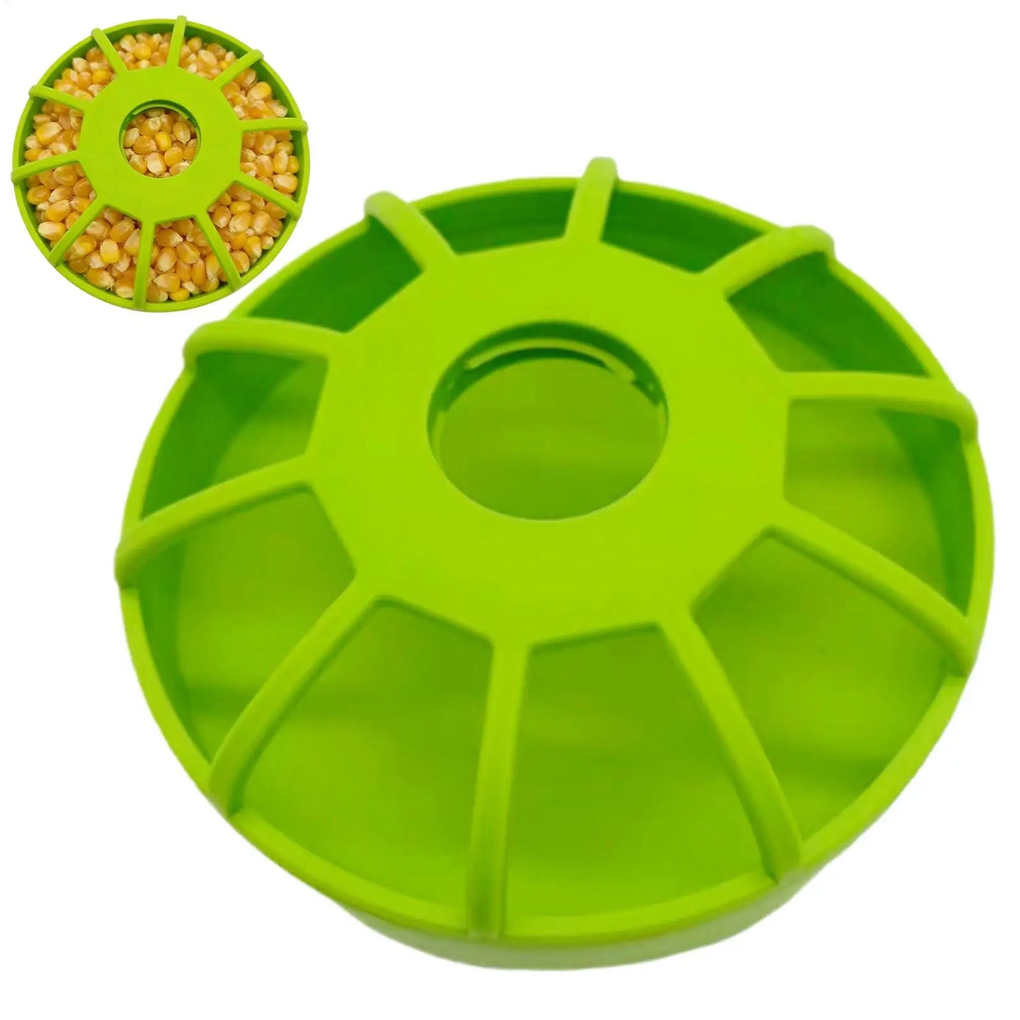 Poultry Feeder Round Spill Proof Non Slip Feeding Large Bird Feeder for Cage No Waste Easy Clean for Coop Yard Parrot Pigeon