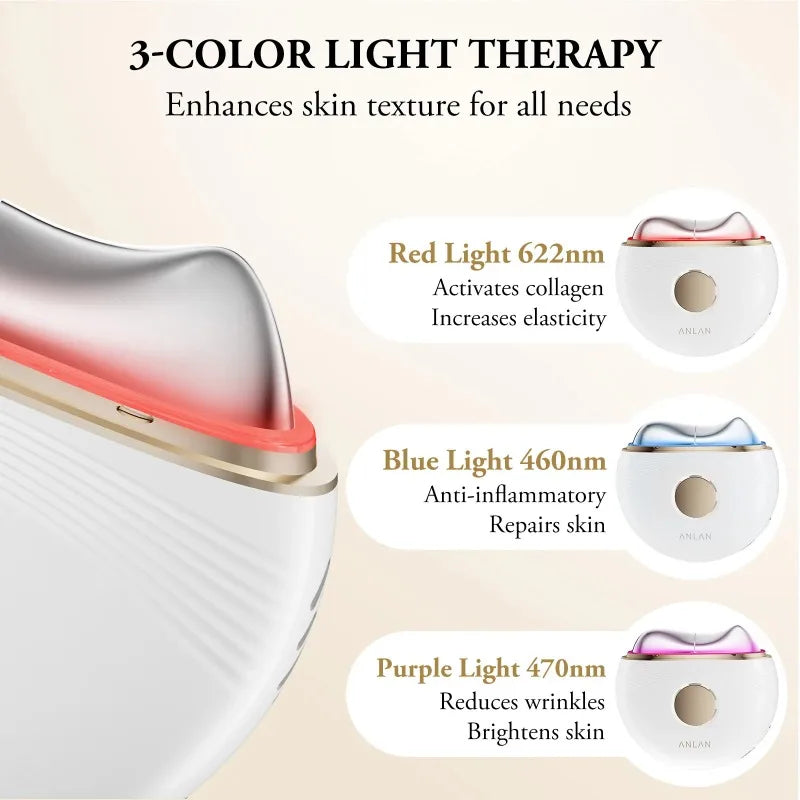 N Electric Guasha Massager EMS Face Lifting Anti-aging Remove Edema Firming Skin Clod Heat Scraping Skincare Beauty Device
