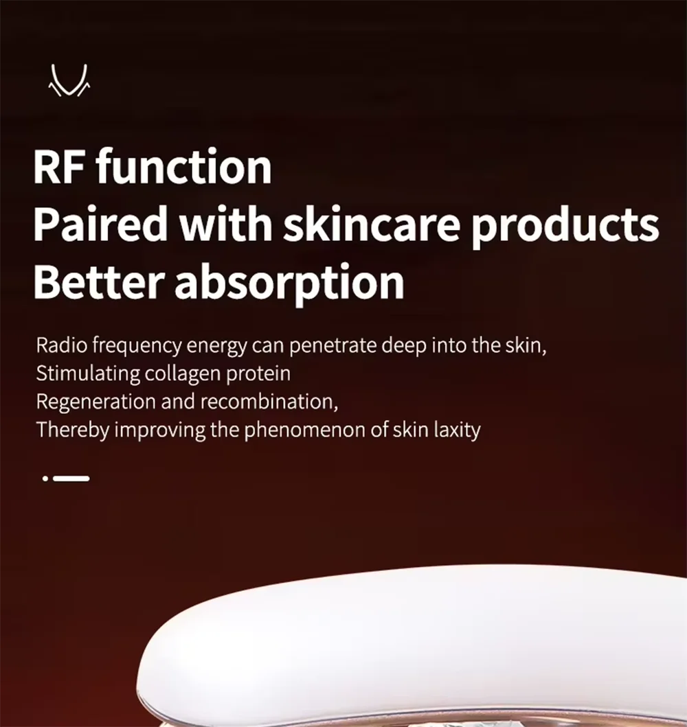 V Face Lifting Roller Massager Microcurrent EMS RF Red Blue Light Therapy Vibrating Face Slimmer Neck Firming Anti Wrinkle Beaut