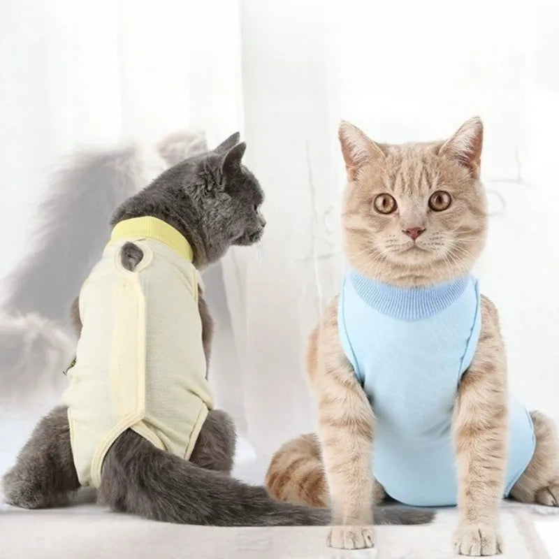 Pet Anti-licking Sterilization Cat Surgery Suit for Small Medium Dog Vest Four-legged Jumpsuit Puppy Kitten Clothes Chihuahua
