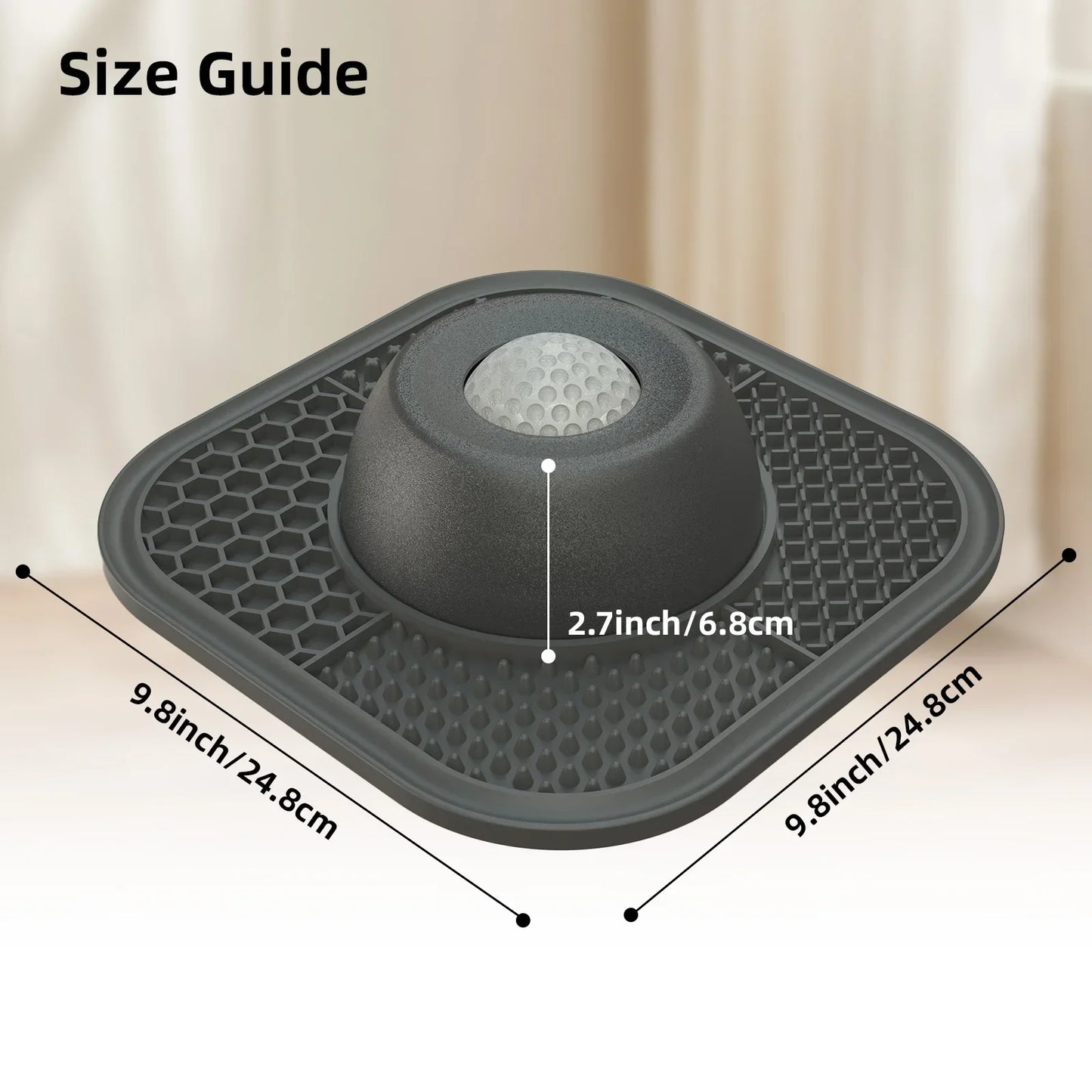 Silicone Dog Bowl Slow Food Bowl Feeder, Lick Bowl Non-Slip, Helps Reduce Dog Boredom and Anxiety