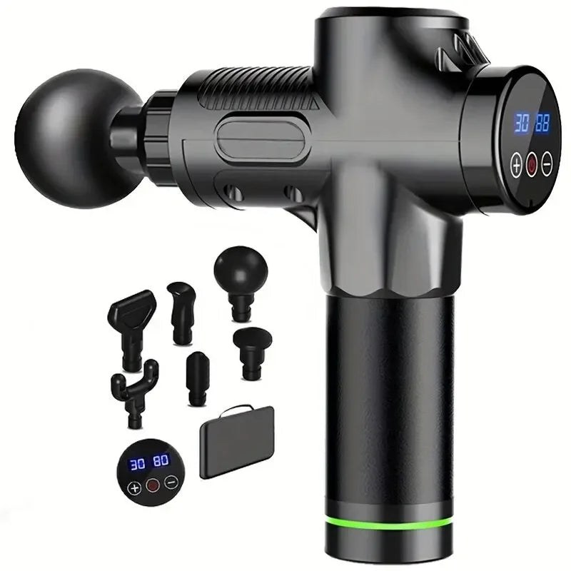 Fascia Gun Professional Fascia Gun Muscle Massager LCD Intelligent Variable Speed Vibration Electric Fascia Gun