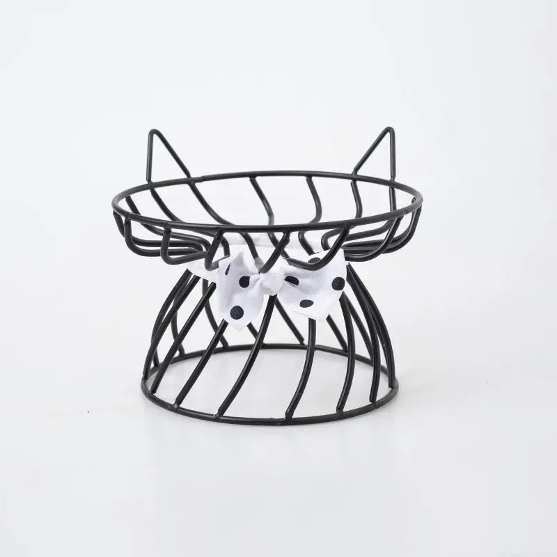 Pet Stand Bowl Ceramic Cat Food Bowl High Foot Raised Feeding Bowl For Cats Dogs Outdoor Drinking Feeding Pet Supplies Daily Use