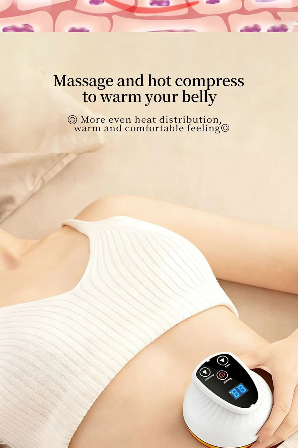 Electric Massage Meridian Brush, Universal Body Mud Scraping, Cupping Scraper, Abdominal and Back Massager, for Home Use