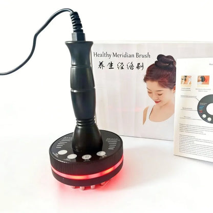 Eletric Guahsa Massager Meridian Massage Brush Lymphatic Drainage Machine Heating Microcurrent Body Back Massager Anti Cellulite