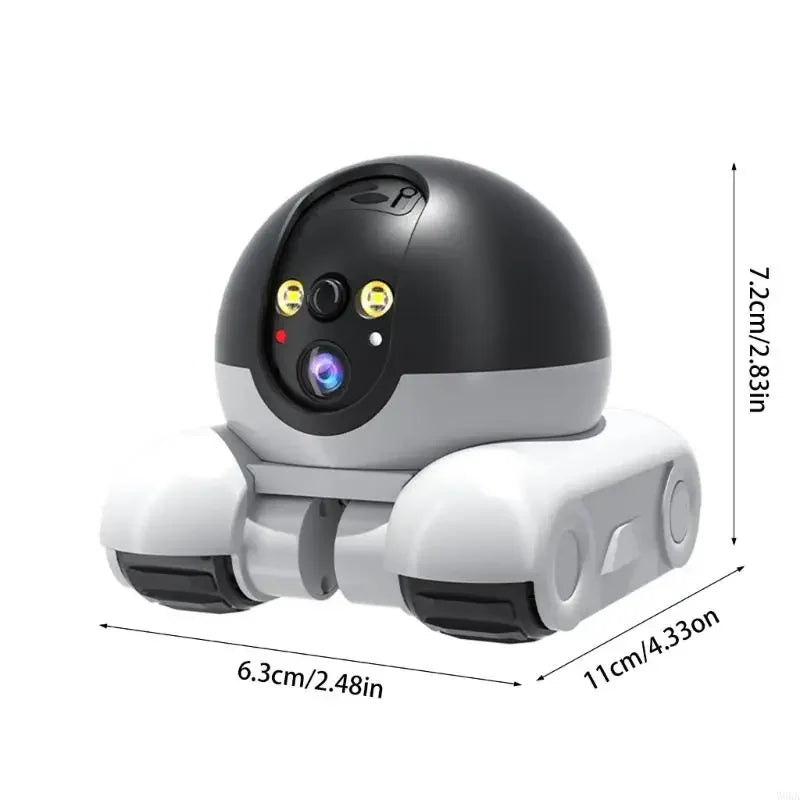 360 Degree Rotating Pet Camera with Two Way Talk Function and Night Detection Robot Cameras for Home Security Dureve