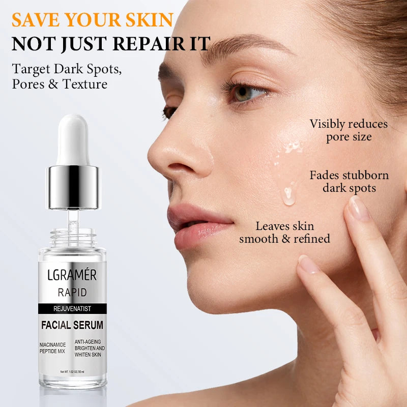 30ml / 50ml Facial Essence Reduce Fine Line Shrink Pores Tightening Wrinkle Remover Deep Hydrating Nourishing Anti Aging
