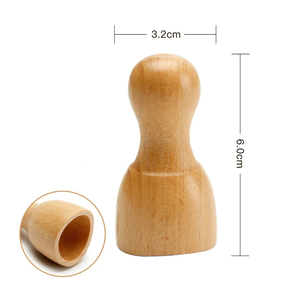 6/7/8Pcs/Set Wooden Facial Massage Tools Scraping Board Roller Face Massager Kit Durable Anti-Aging Facial Care Kit Skin Care