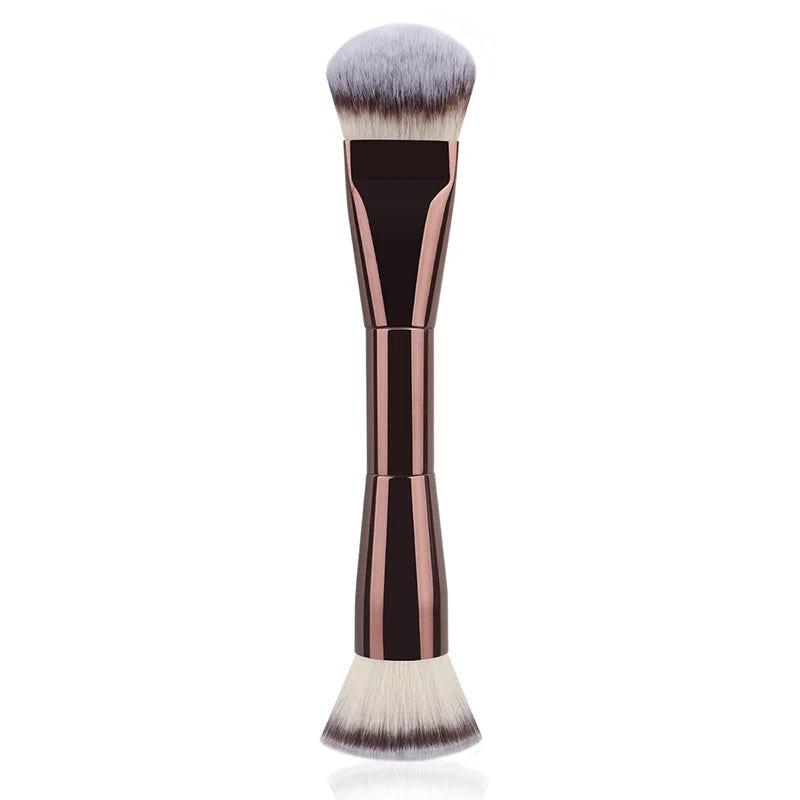 3 styles Double-headed Makeup Brush With Soft Bristles Foundation Brush Blush Brush BB Cream Makeup Brush Portable Makeup Tool