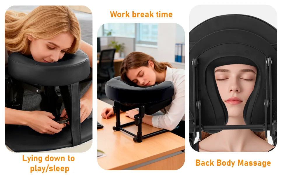 Massage Face Down Pillow Salon SPA Massage Bed Head Rest Kit for Mattress Equipment Adjustable Head Cradle Support for Mattress