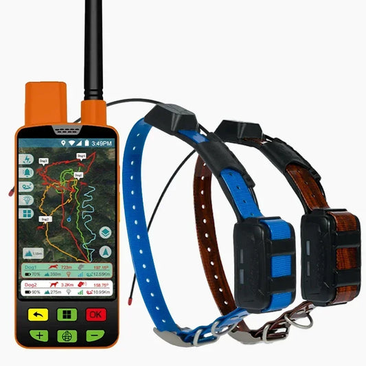 Eseek GPS Hunter Dog Tracker for Hunting Dogs Pet Training Supplies With Handheld And 2 Training Collars