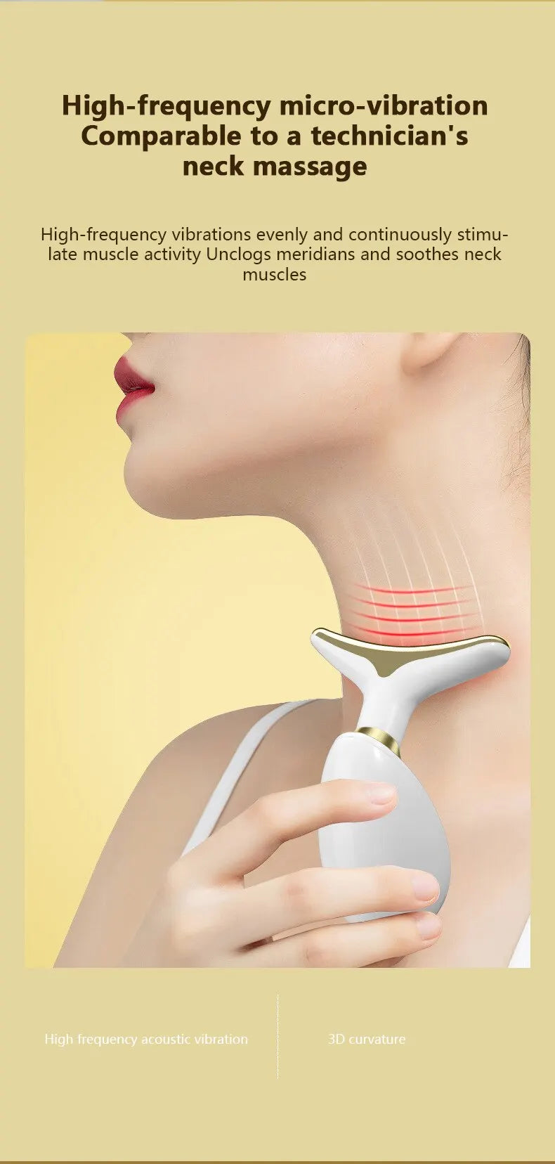 Face Neck Massager Facial Electric Introduction Lifting And Firming Beauty Massage  Household Lifting And Firming Face Care Tool