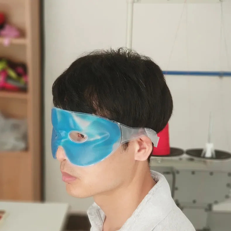 1PC Full Face Massage Ice Mask Hot Cold Compress Gel Cooling Ice Face Eye Mask Facial Mask Face Ice Pack Sleeping Face
