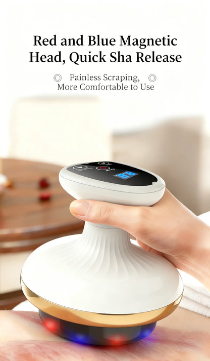 Electric Massage Meridian Brush Universal Body Dredging Cupping Scraping Instrument  Abdominal And Back Massager For Home