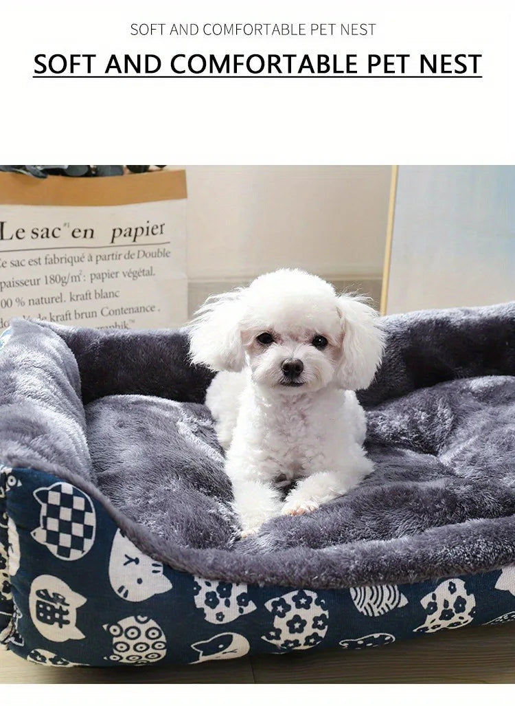 Pet Dog Bed Sofa Mats Winter Pet Products Coussin Chien Accessories Dogs Basket Supplies For Large Medium Small House Cat Bed Dureve