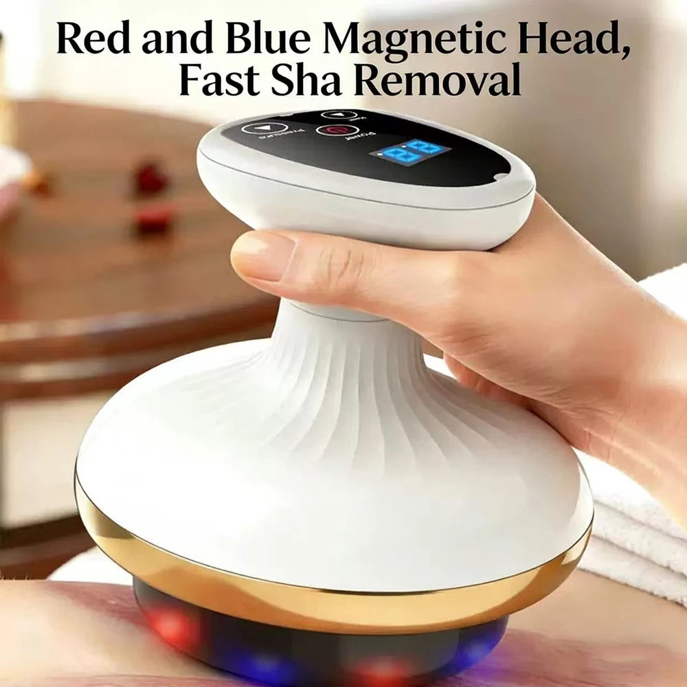 Electric Massage Meridian Brush, Universal Body Mud Scraping, Cupping Scraper, Abdominal and Back Massager, for Home Use