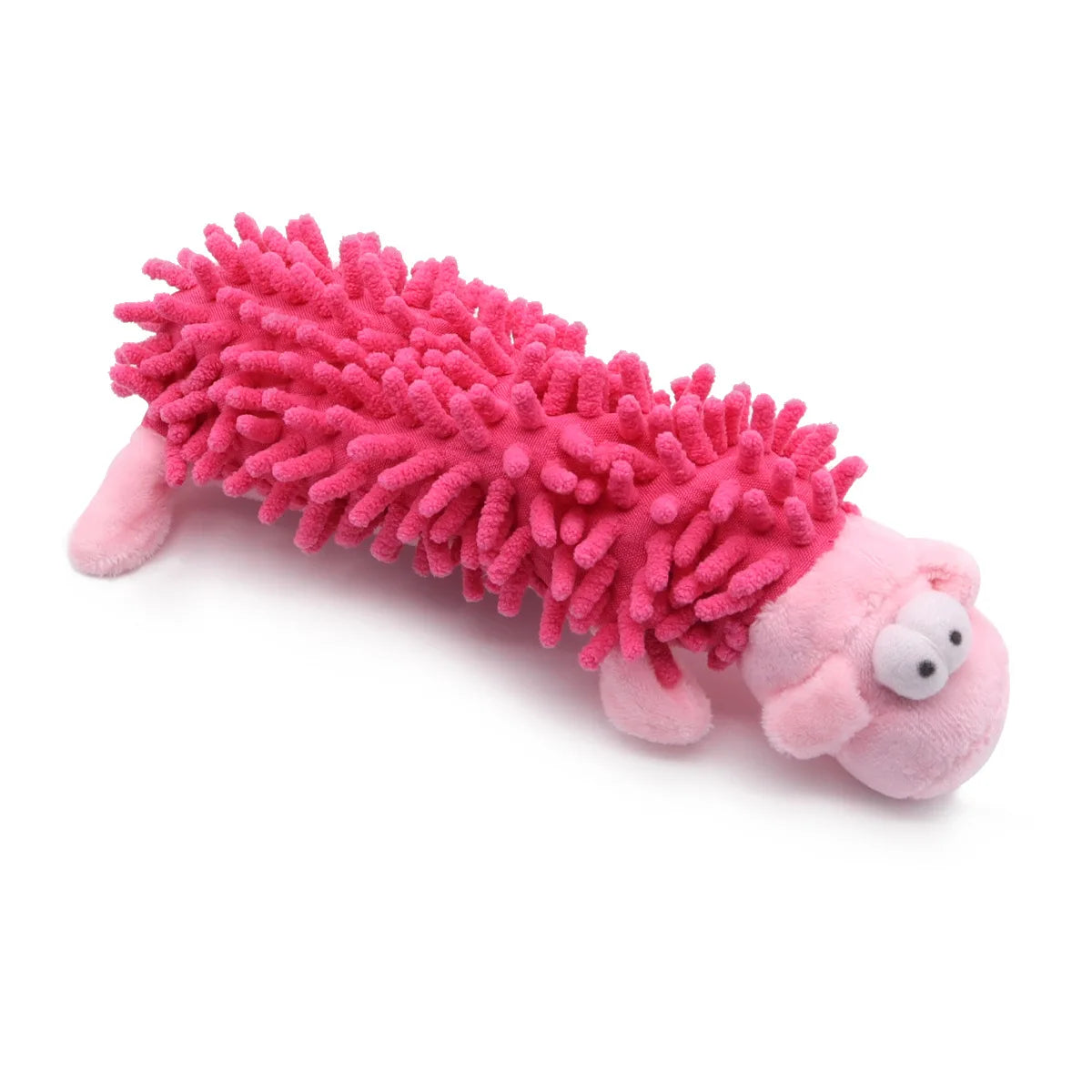Pet Dog Plush Sound Toy Cute Frog Hippo Shape Mop Fur Shell Design Durable Teeth Grinding Chew Toys for Puppy Small Dogs Dureve