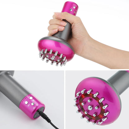 Eletric Guahsa Massager Meridian Massage Brush Lymphatic Drainage Machine Heating Microcurrent Body Back Massager Anti Cellulite