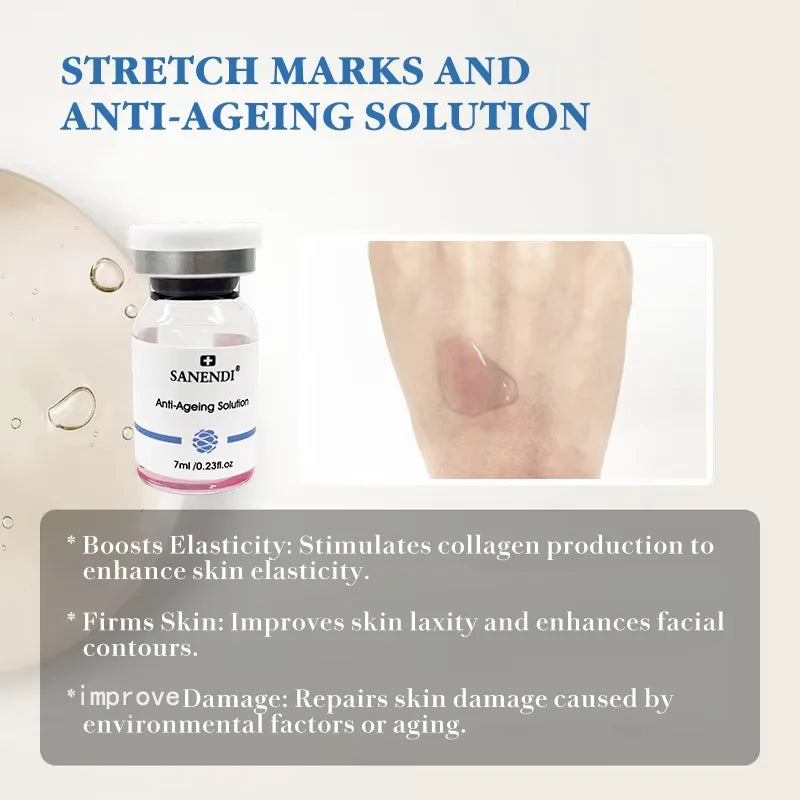 Hyaluronic Acid Anti-Aging Serum MicroInfusion Stamp for Face - Firming Moisturize Essence Texture, All Skin Home Care Kit