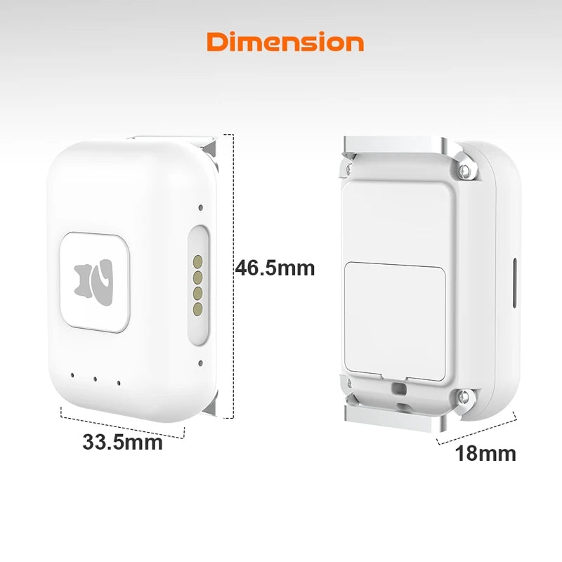 GPS Pet Locator Smart Collar with Colorful LED Flash IP67 Waterproof Pet Pedometer Calorie Health Data Monitoring Mini Tracker