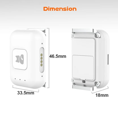 GPS Pet Locator Smart Collar with Colorful LED Flash IP67 Waterproof Pet Pedometer Calorie Health Data Monitoring Mini Tracker
