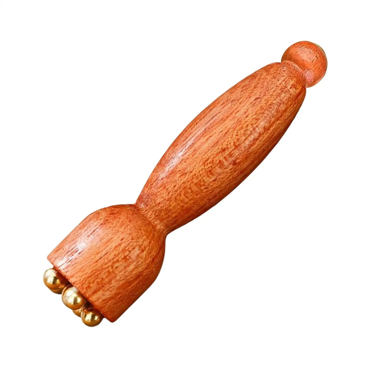 Facial Massager Lotus Seedpod Beauty Brass Bead  Rosewood Facial Gua Sha Tool Eye Relaxation Meridians Point Acupoint Massage